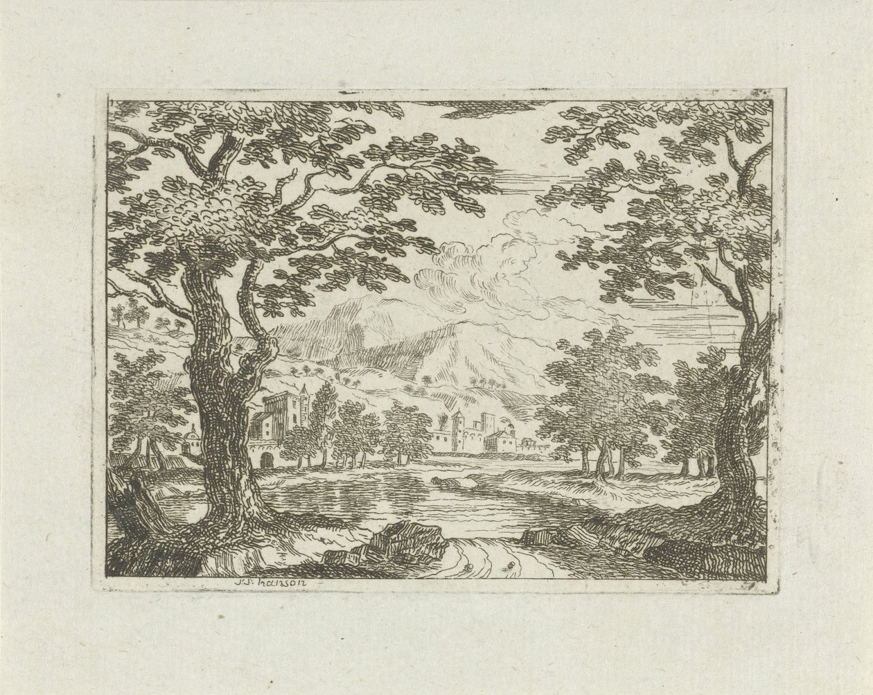 Riverside by av Jean Joseph Hanson