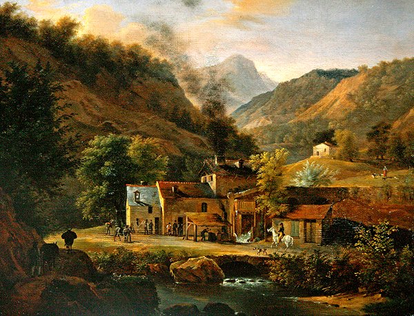 Dauphine Landscape, ca 1820 (olja på duk) av Jean Joseph Xavier Bidauld