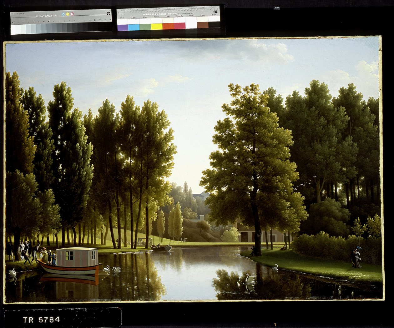 The Park At Mortefontaine (olja på duk) av Jean Joseph Xavier Bidauld