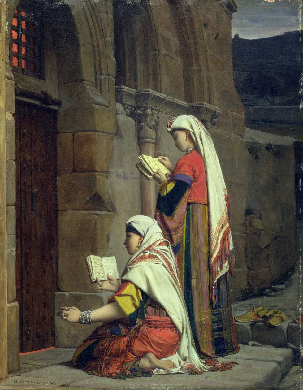 Kristna kvinnor vid Jungfruns grav, 1871 av Jean Jules Antoine Lecomte du Nouy