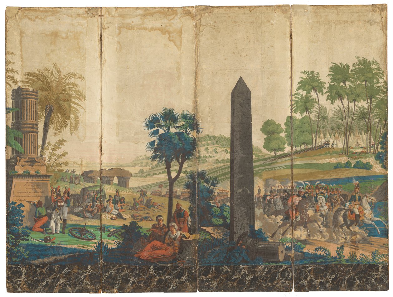 "Fransmännen i Egypten" [franska i Egypten] av Jean Julien Deltil, 1791 – 1863