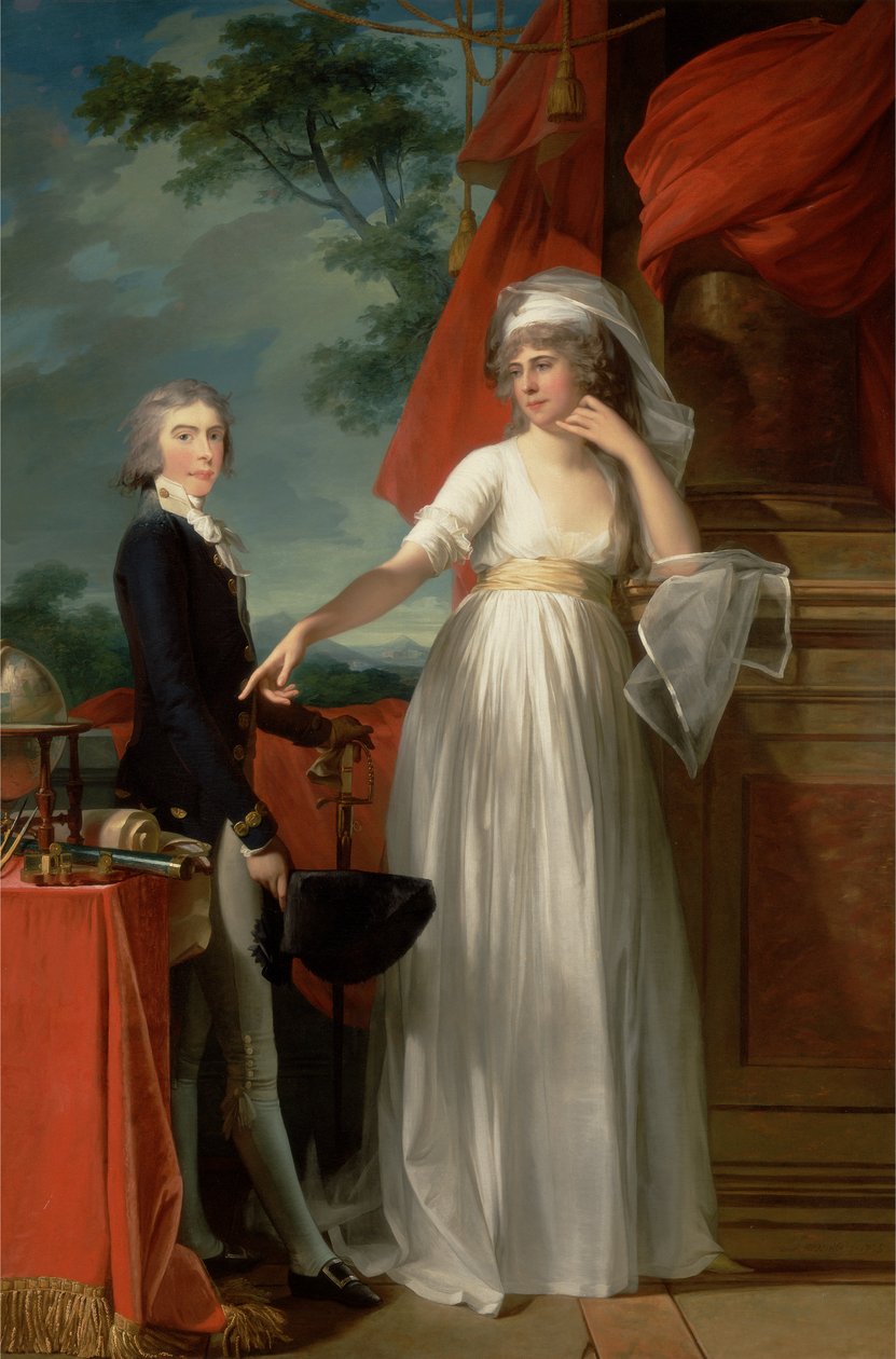 Margaret Callender och hennes son James Kearney av Jean Laurent Mosnier