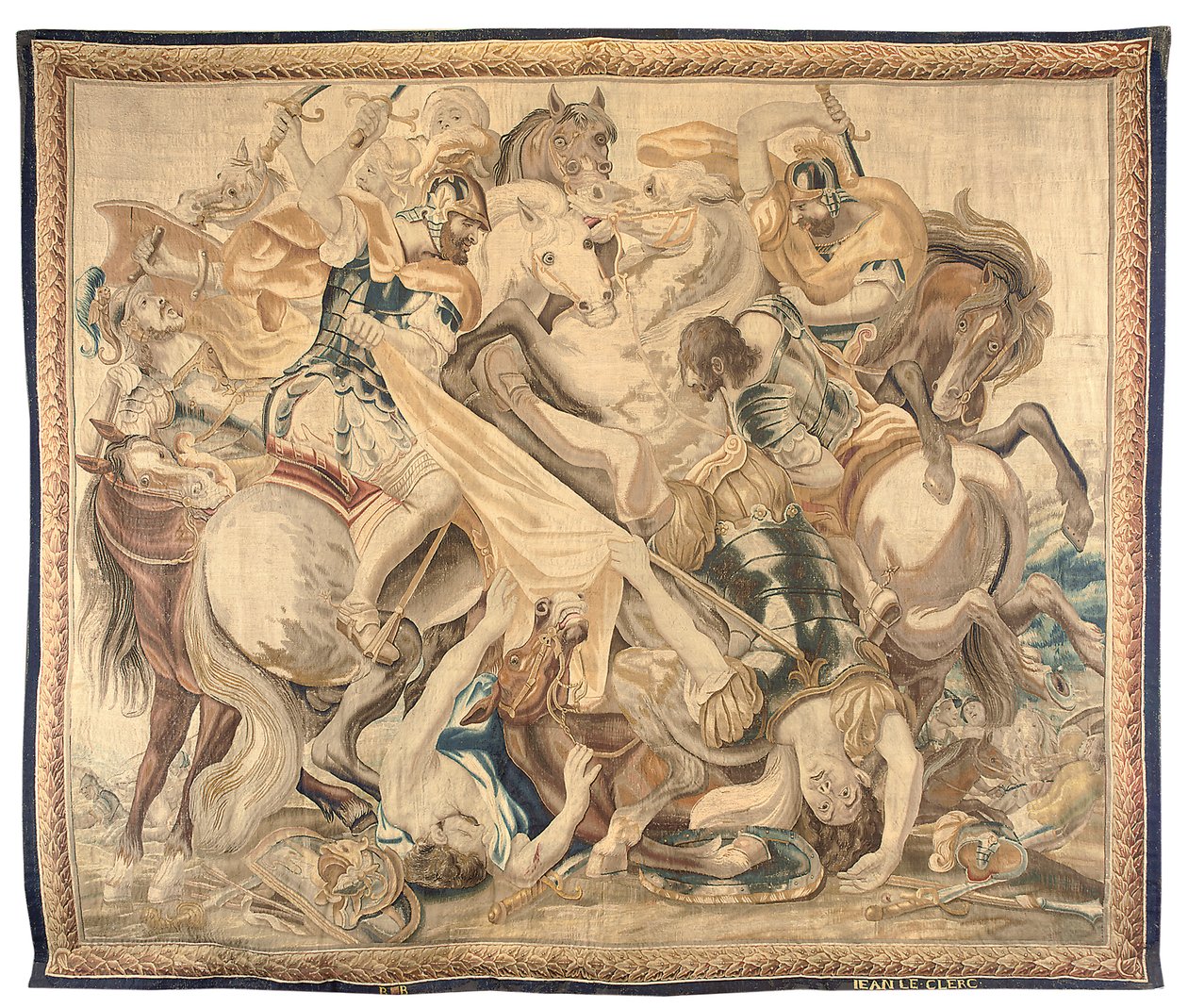 Brysseltapet från en uppsättning om sex, ca 1650 (ull & siden) av Jean Le and Eggermans Daniel II Clerc