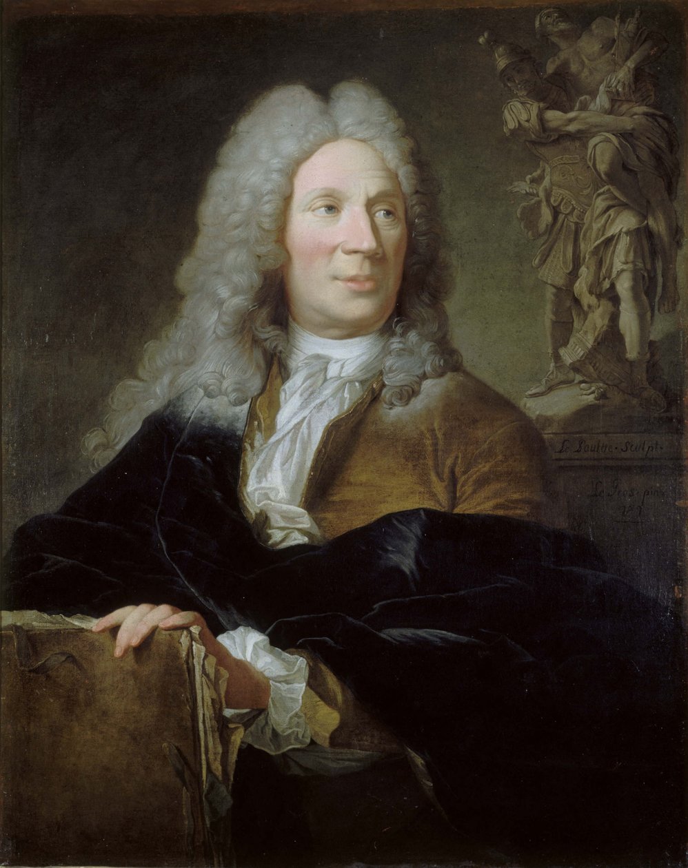 Porträtt av Pierre Le Pautre (1660-1744) av Jean Le Gros