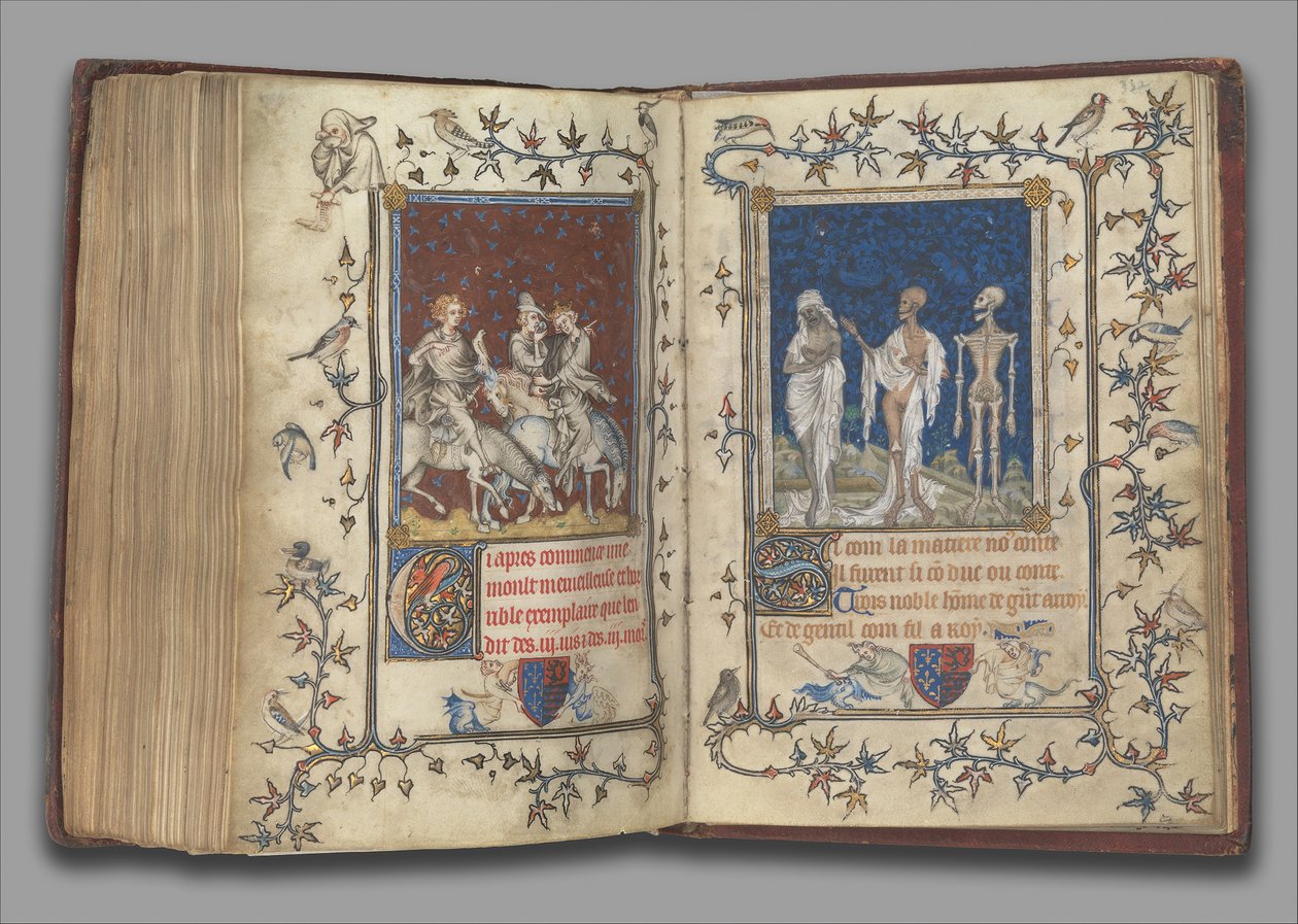 Böneboken i Bonne av Luxemburg, hertiginna av Normandie, före 1349. av Jean Le Noir