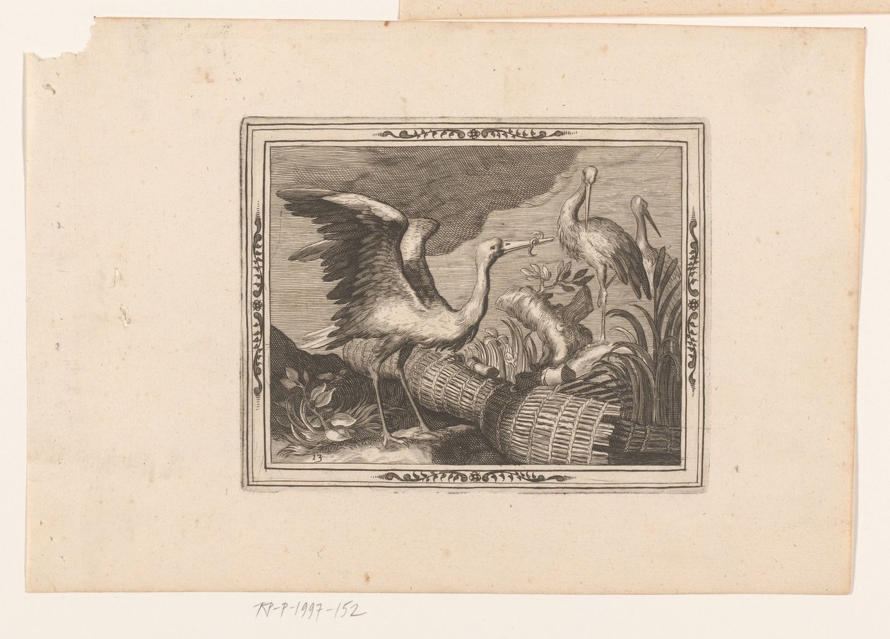 storkar Djurrepresentationer (serietitel) av Jean Leclerc