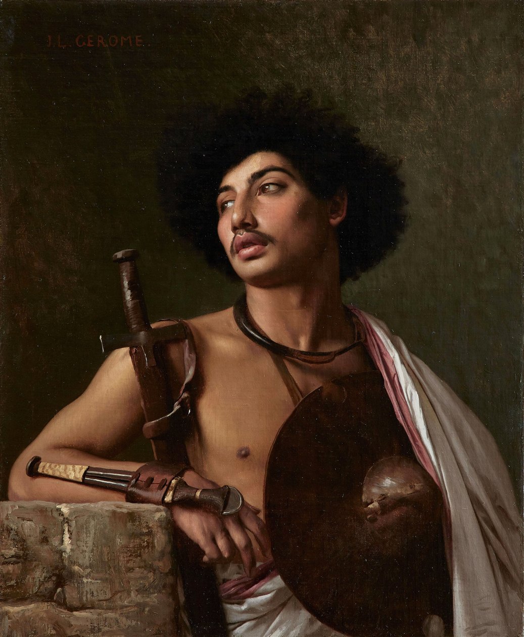 En Bischari Warrior av Jean Leon Gerome