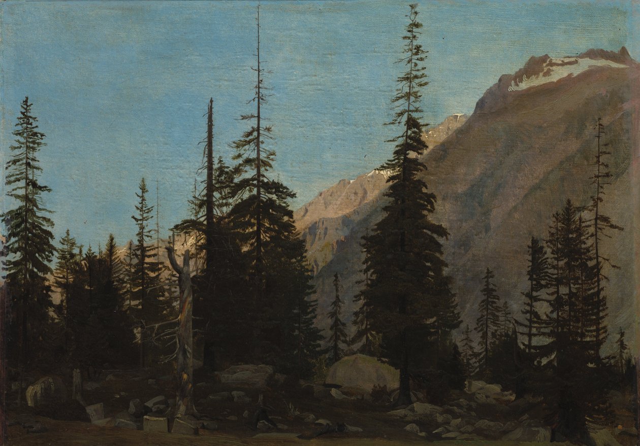 Alpint landskap: Handegg, Schweiz av Jean Leon Gerome