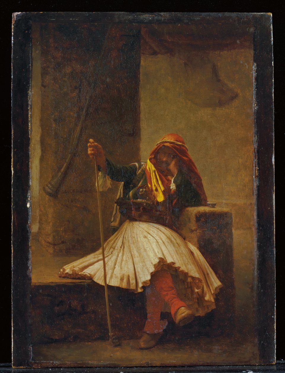 Arnaute dricker, 1896 av Jean Leon Gerome
