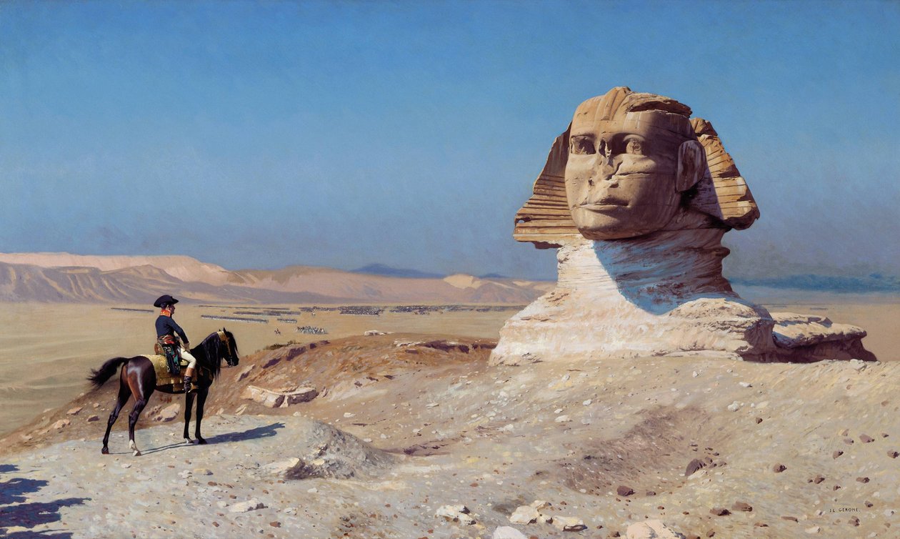Bonaparte före sfinxen av Jean Leon Gerome