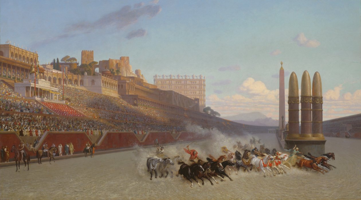 Vagnkapplöpning, 1876 av Jean Leon Gerome