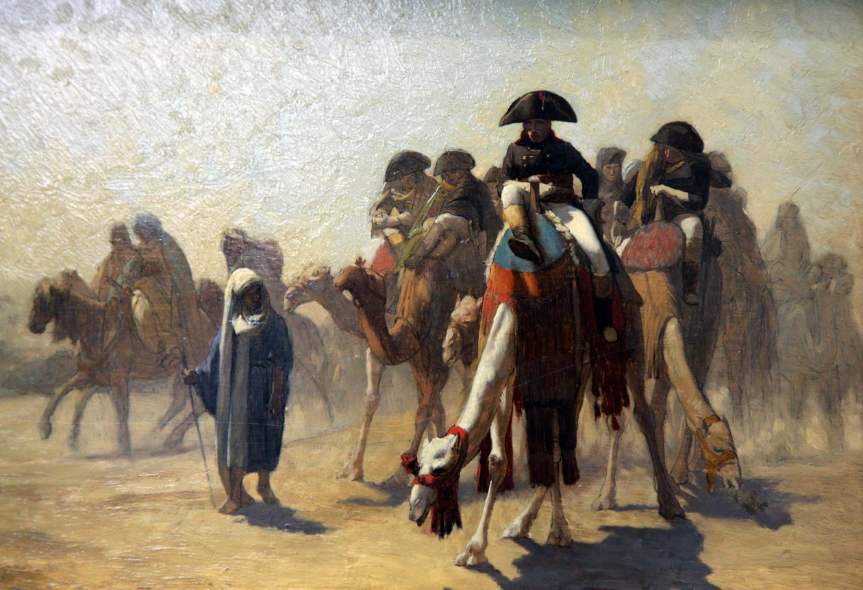 "General Bonaparte med sin militärstab i Egypten", 1863 av Jean Leon Gerome