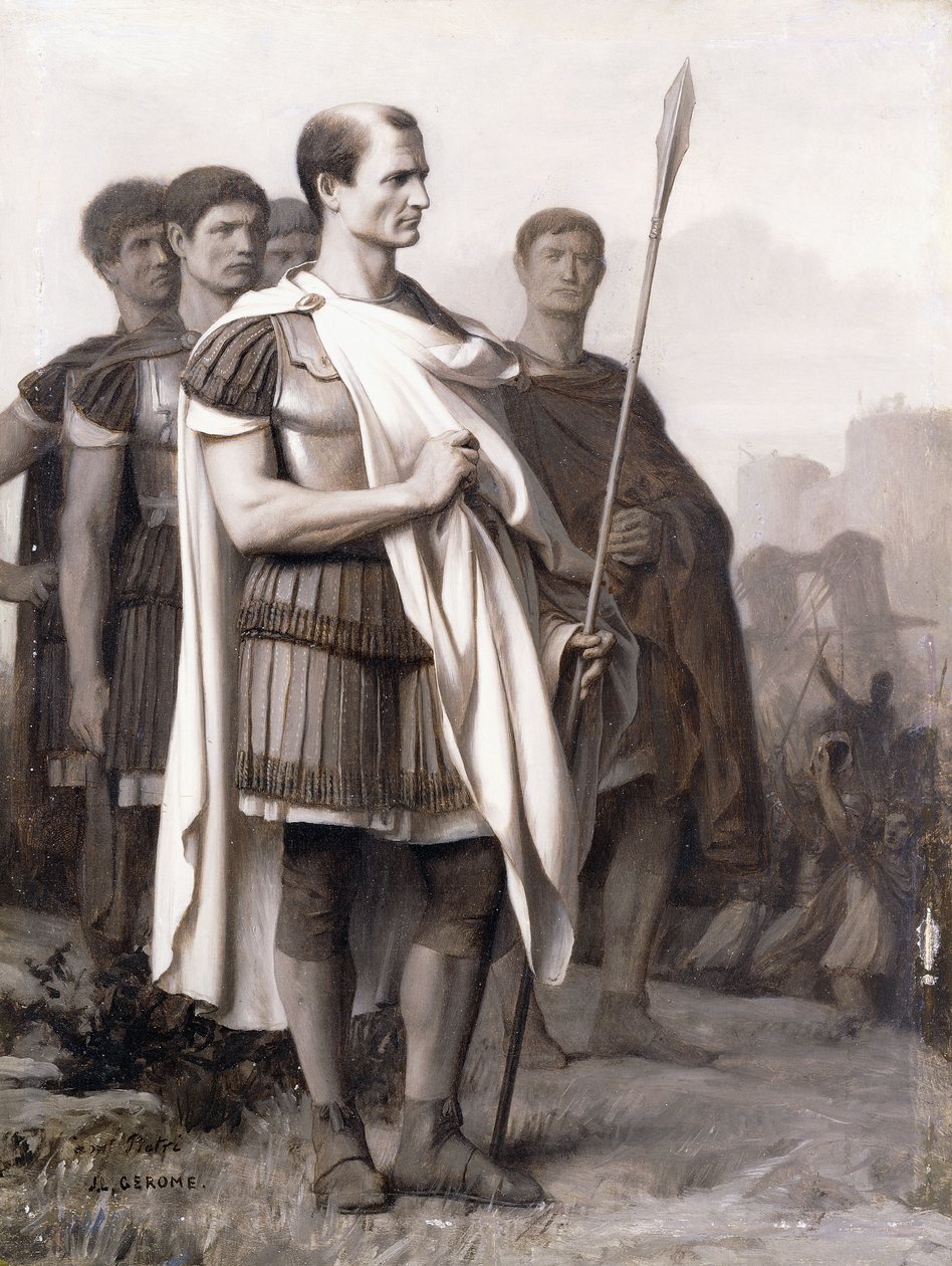 Julius Caesar och hans stav, av Jean Leon Gerome