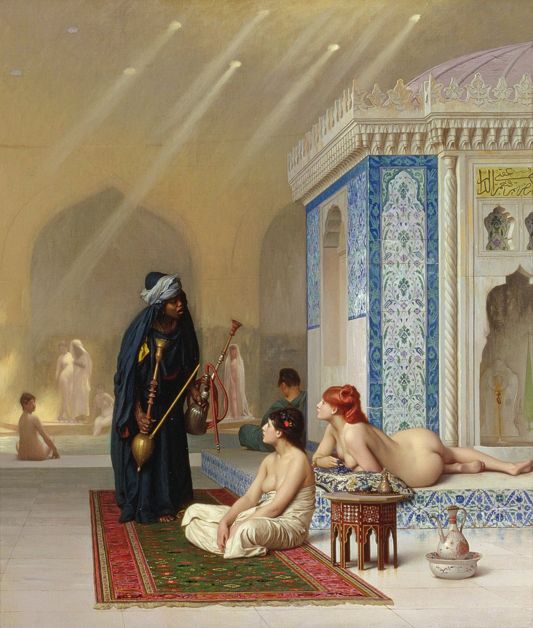 Pool i ett harem av Jean Leon Gerome