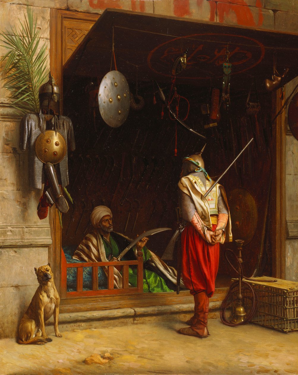 Vapenmarknaden i Kairo av Jean Leon Gerome