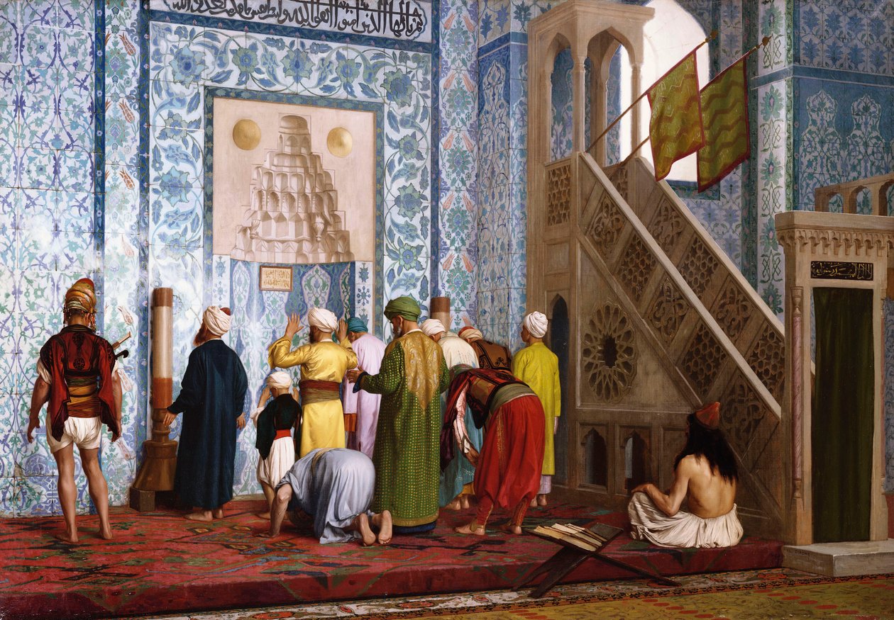 Blå moskén, 1878 av Jean Leon Gerome