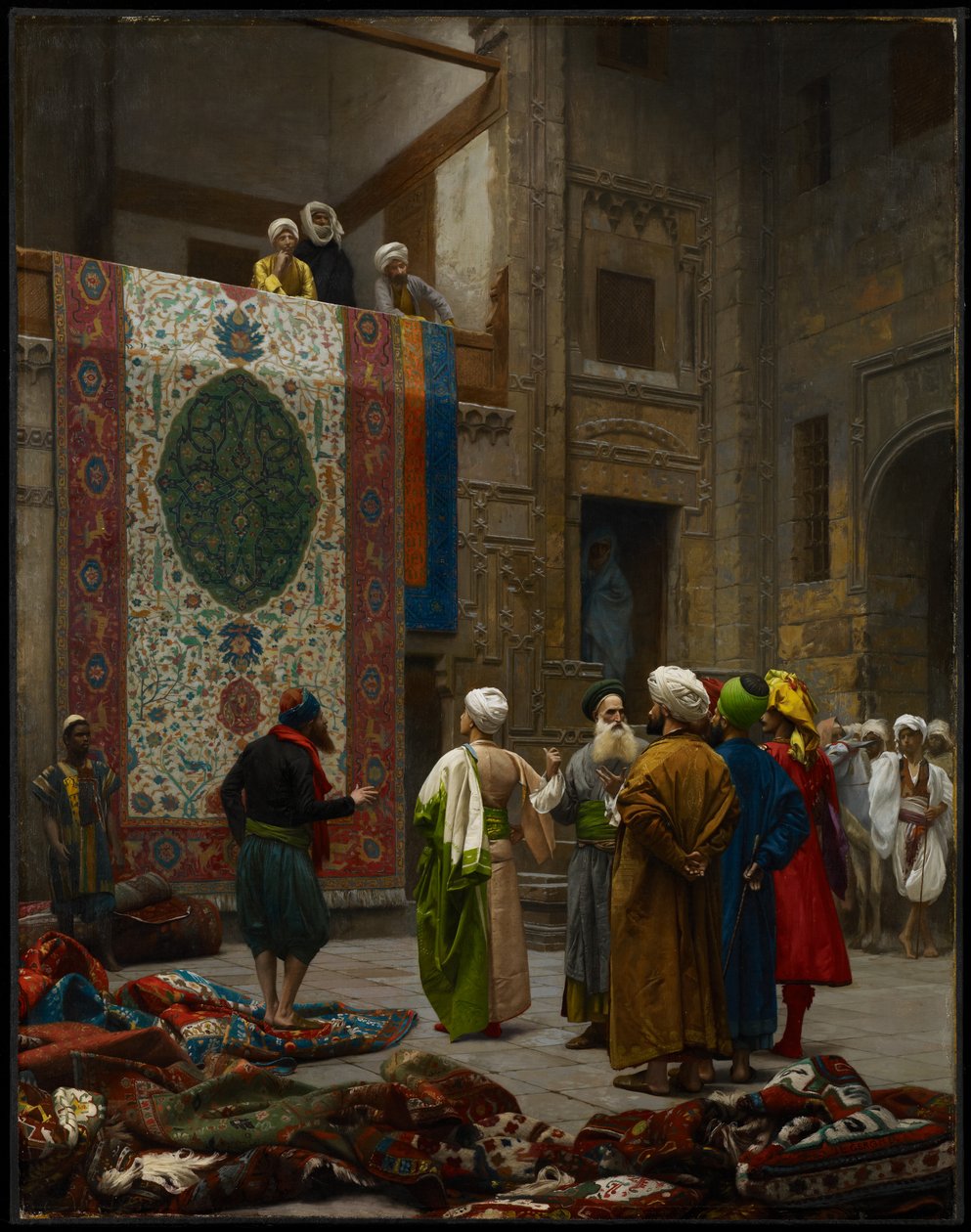 The Carpet Merchant, c.1887 (olja på duk) av Jean Leon Gerome