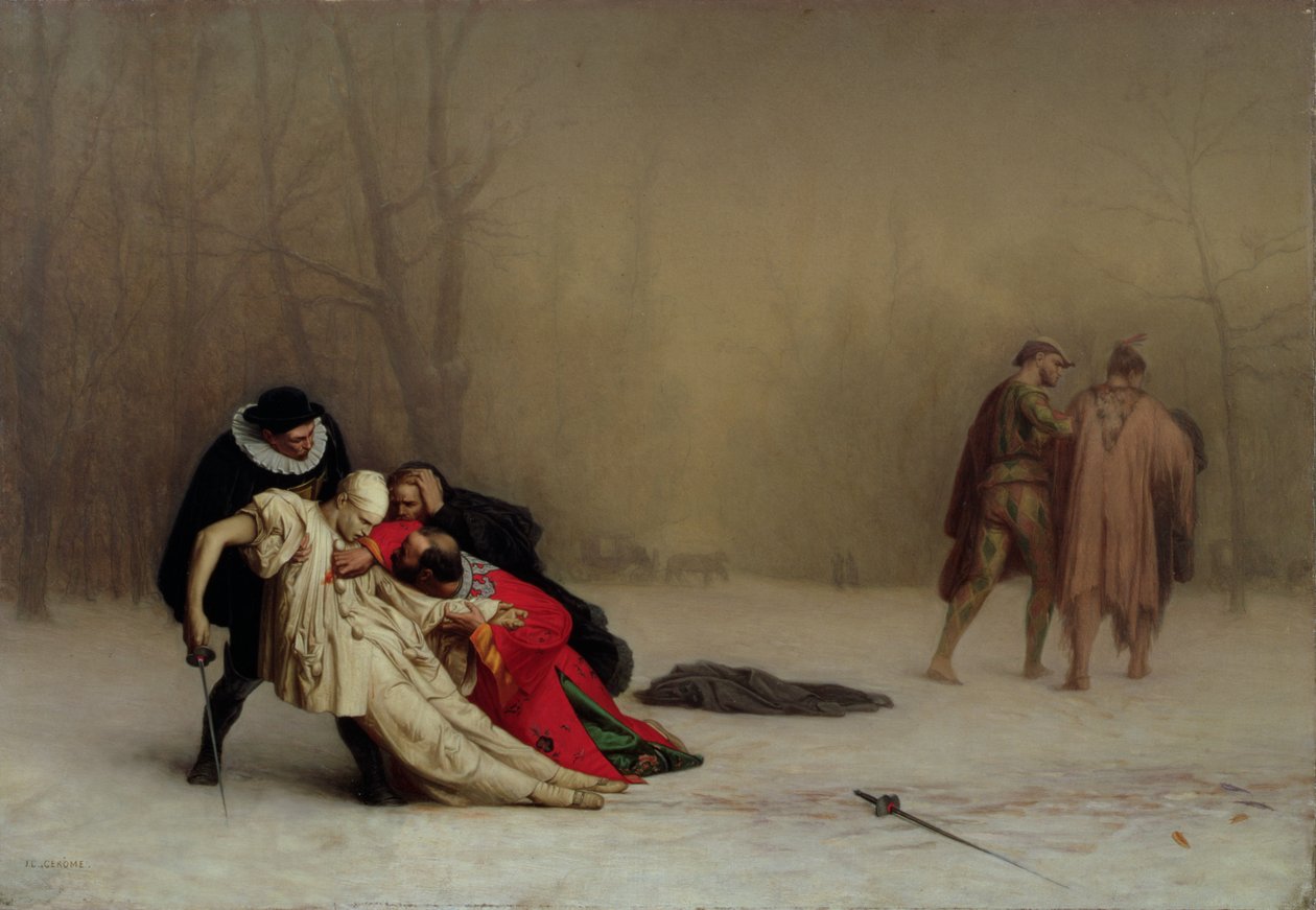 Duellen efter maskeraden av Jean Leon Gerome