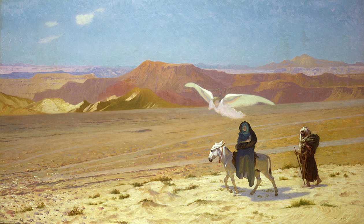 Flygningen till Egypten av Jean Leon Gerome