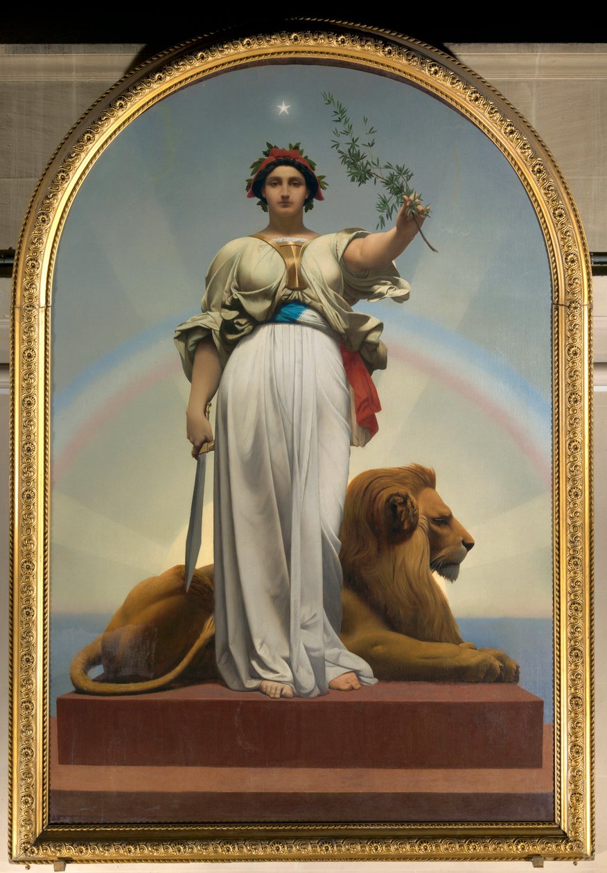 Republiken av Gerome Jean Leon (1824 - 1904) (allegori - 1848); Lilas rådhus av Jean Leon Gerome