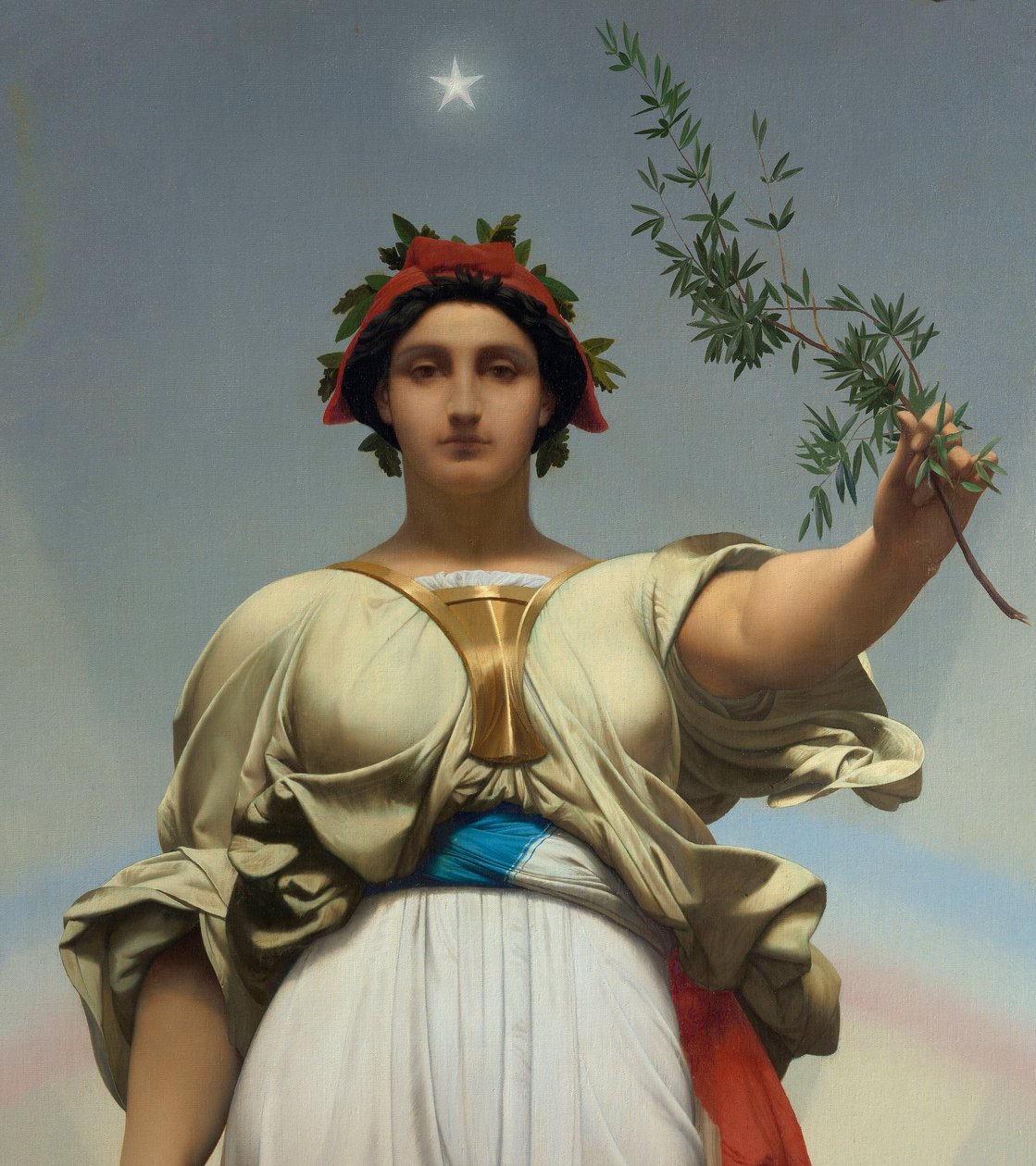 Republiken av Gerome Jean Leon (1824 - 1904) (allegori - 1848); Lilas rådhus av Jean Leon Gerome