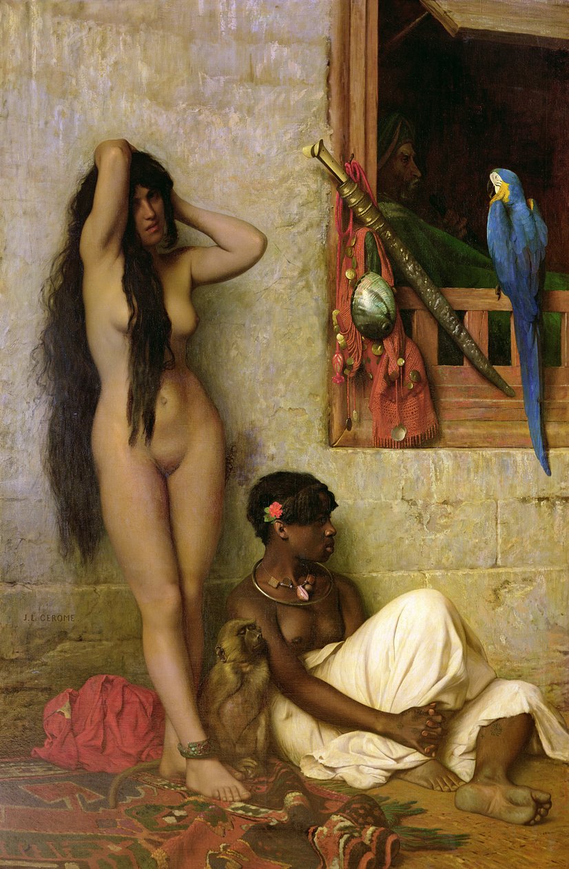 Slaven till salu, 1873 av Jean Leon Gerome
