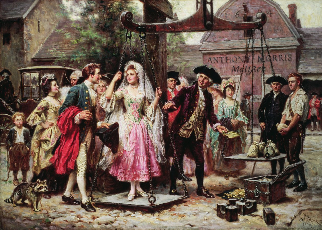 Hennes vikt i guld av Jean Leon Gerome Ferris