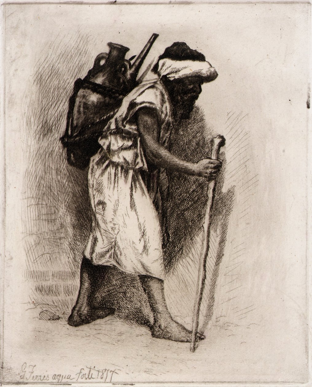 Vattenbärare av Jean Leon Gerome Ferris