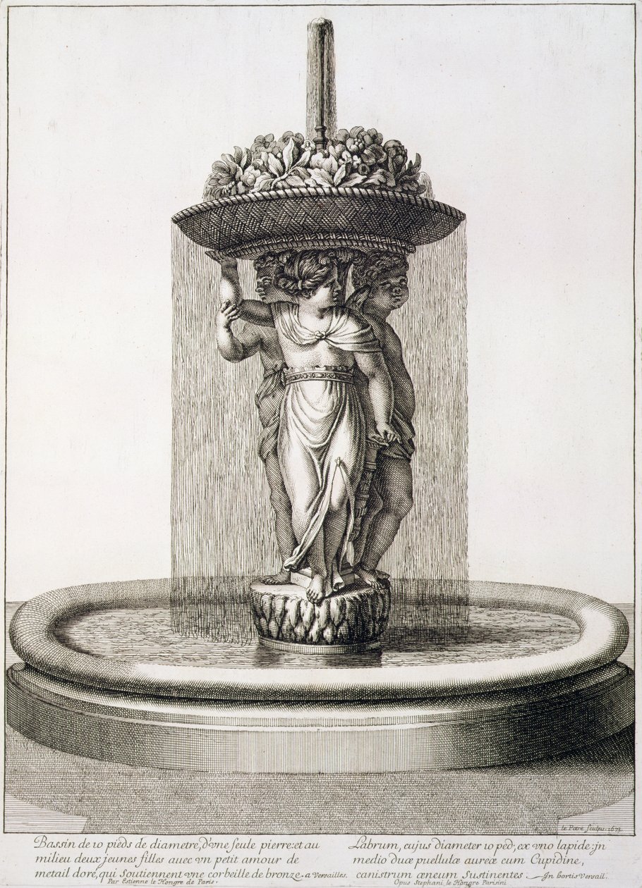 Design för en fontän, 1673 av Jean Lepautre