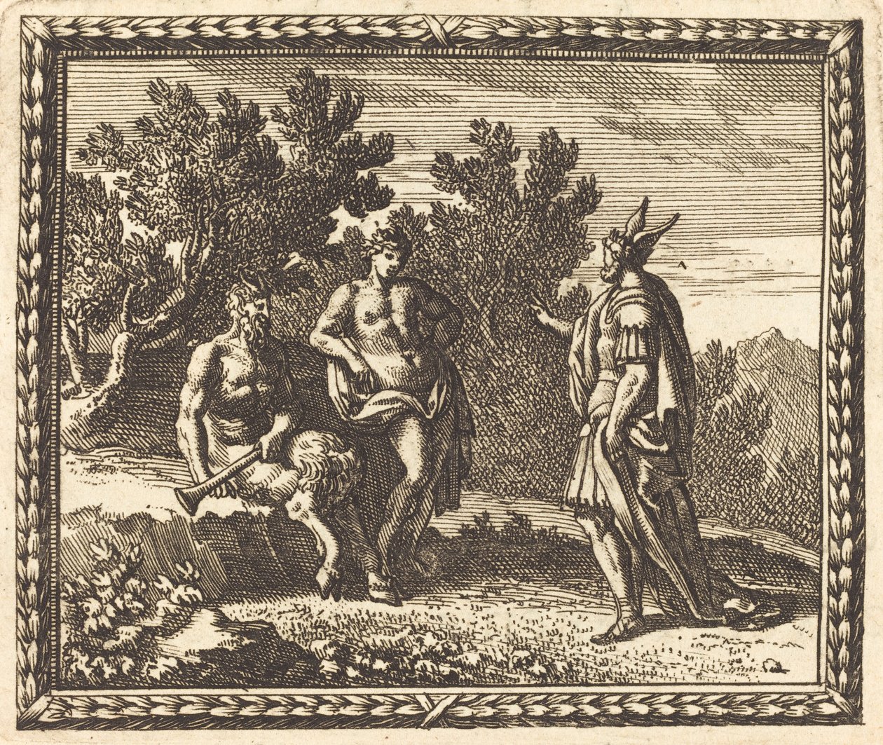 Midas med Apollo och Pan av Jean Lepautre