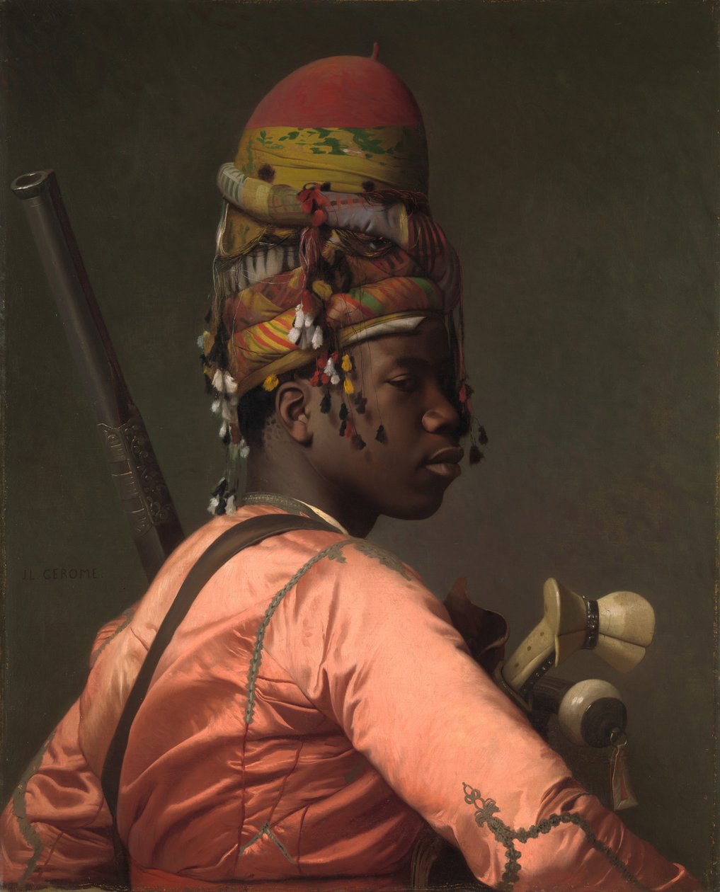 Svart Bashi-Bazouk av Jean Leon Gerome