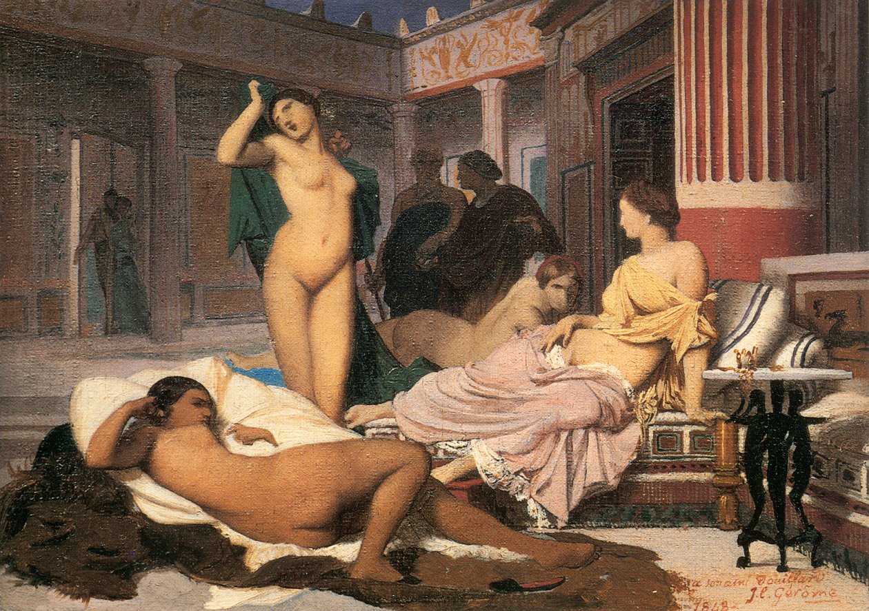 Franska: Intérieur grec Grekiska Interiör


Alternativ titel: Franska: Scène de gynécée Gynaeceum av Jean Leon Gerome