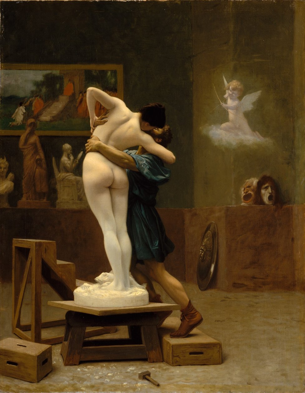 Franska:  Pygmalion et Galatée Pygmalion och Galatea av Jean Leon Gerome