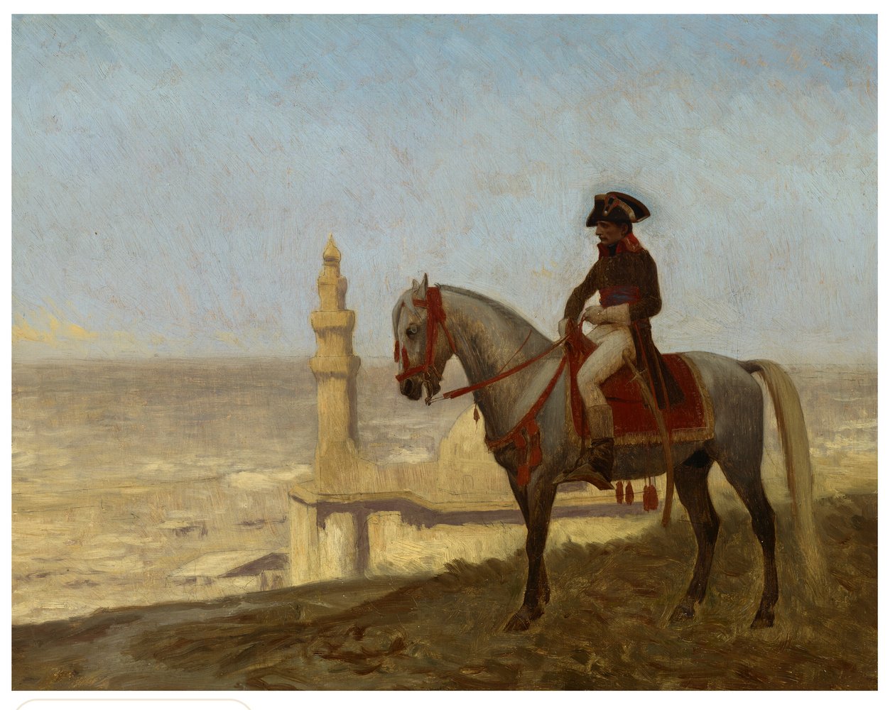General Bonaparte i Kairo, skiss av Jean Leon Gerome