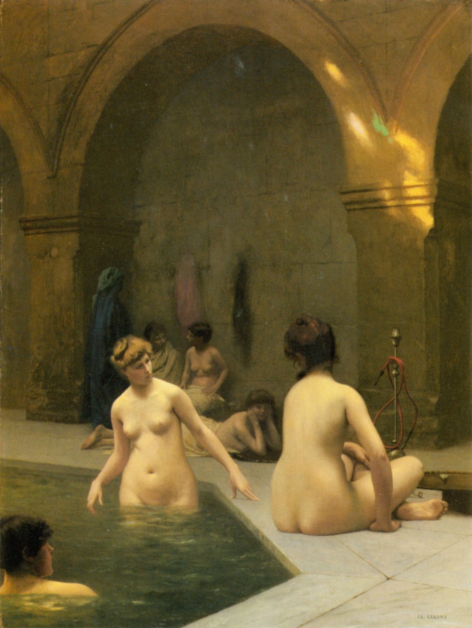 De badande av Jean Leon Gerome