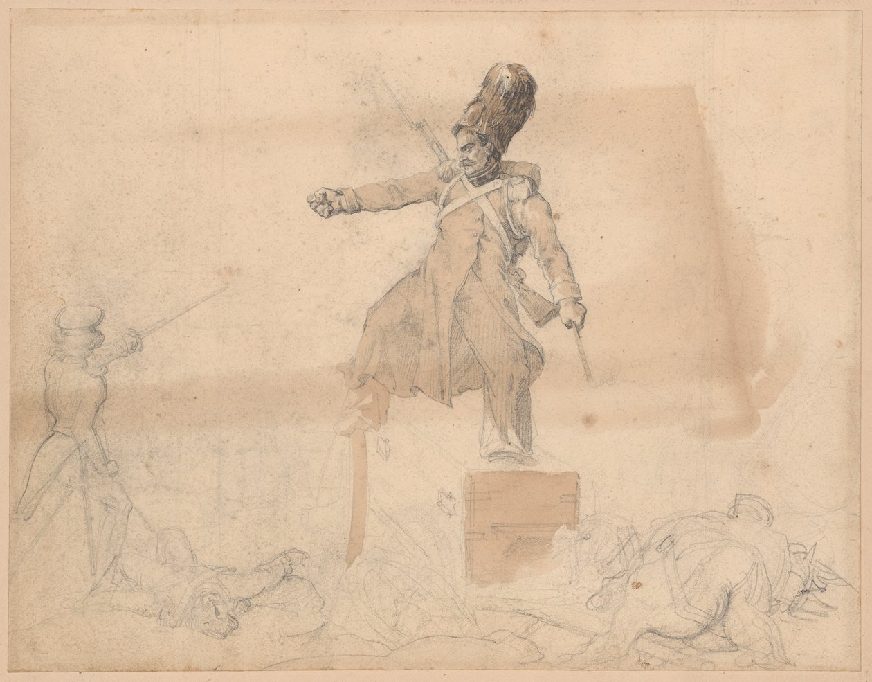 Caisson för artilleri av Jean Louis André Théodore Géricault