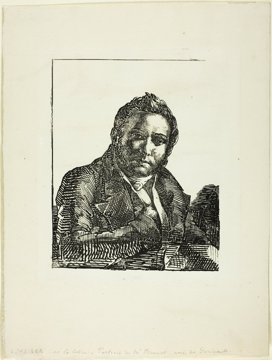 Porträtt av Auguste Brunet av Jean Louis André Théodore Géricault