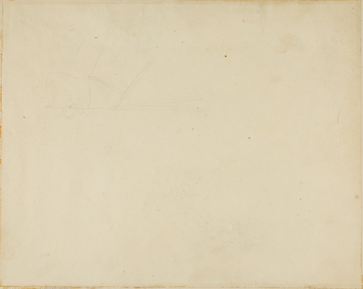 Skiss av jordbruksredskap av Jean Louis André Théodore Géricault