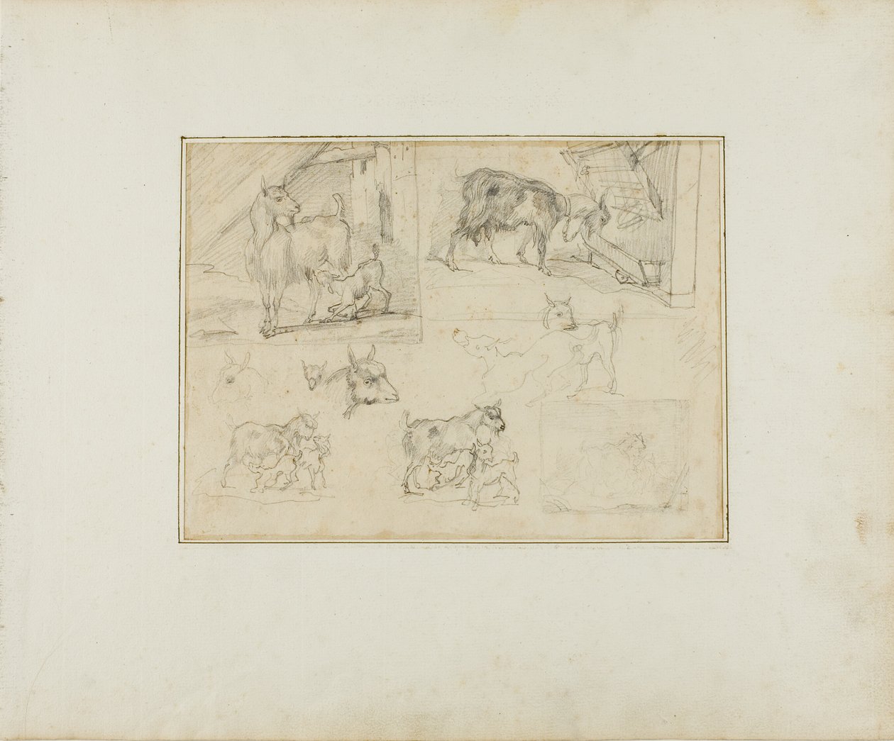 Skisser av getter av Jean Louis André Théodore Géricault