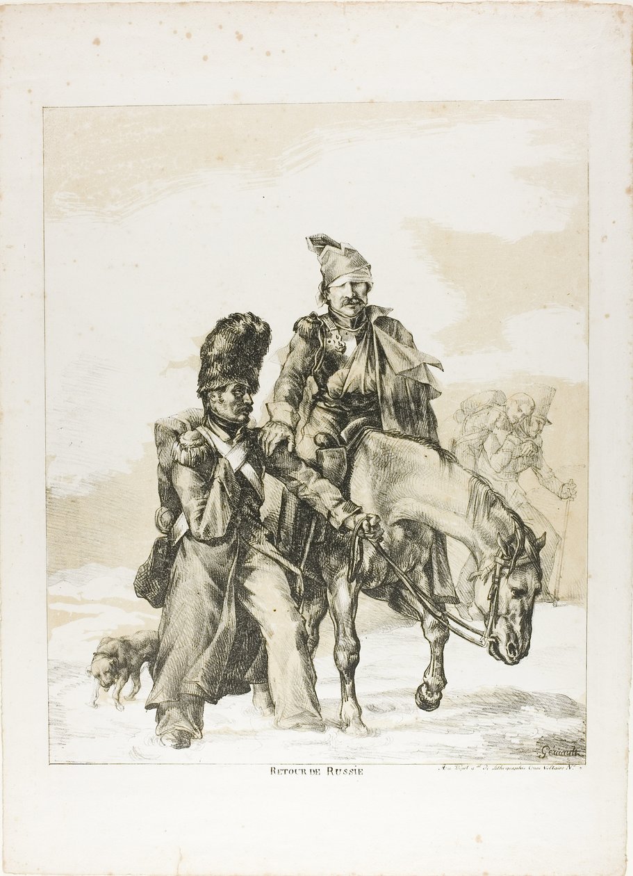 Återkomsten från Ryssland av Jean Louis André Théodore Géricault