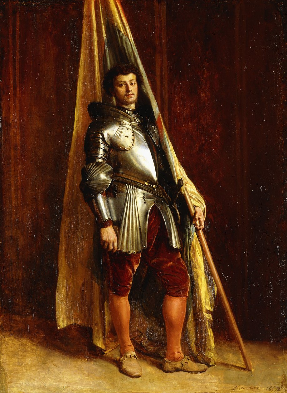 En krigsman; En krigsman, av Jean Louis Ernest Meissonier