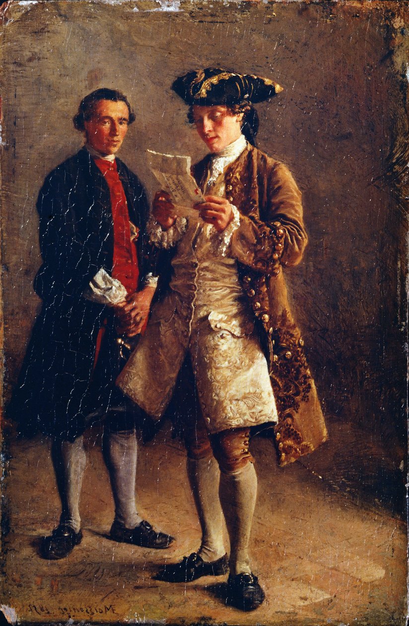Läser ett brev, 1852 av Jean Louis Ernest Meissonier