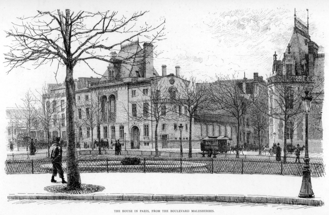 Huset i Paris, från Boulevard Malesherbes, c1880-1882. av Jean Louis Ernest Meissonier