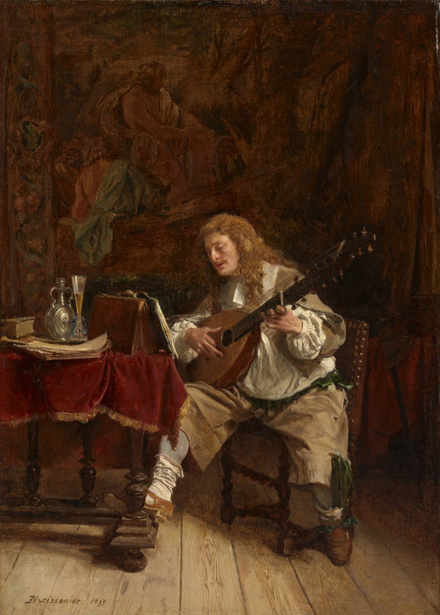 Musikern, 1859 av Jean Louis Ernest Meissonier