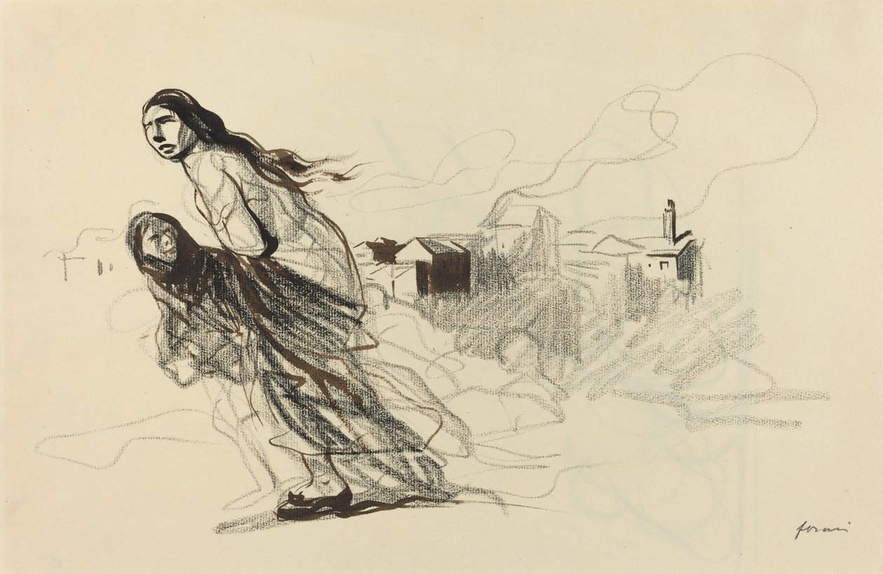 Efter Douai, troligen 1918. av Jean Louis Forain