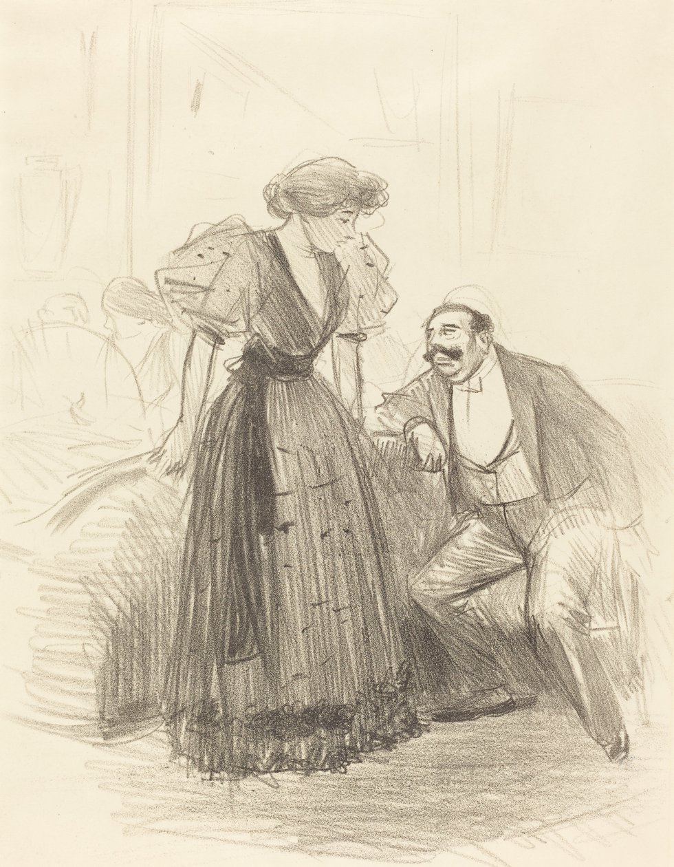 På en kvällsfest av Jean Louis Forain