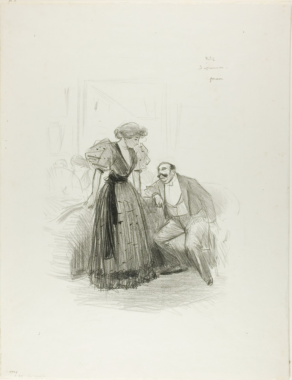 På en kvällsfest av Jean Louis Forain