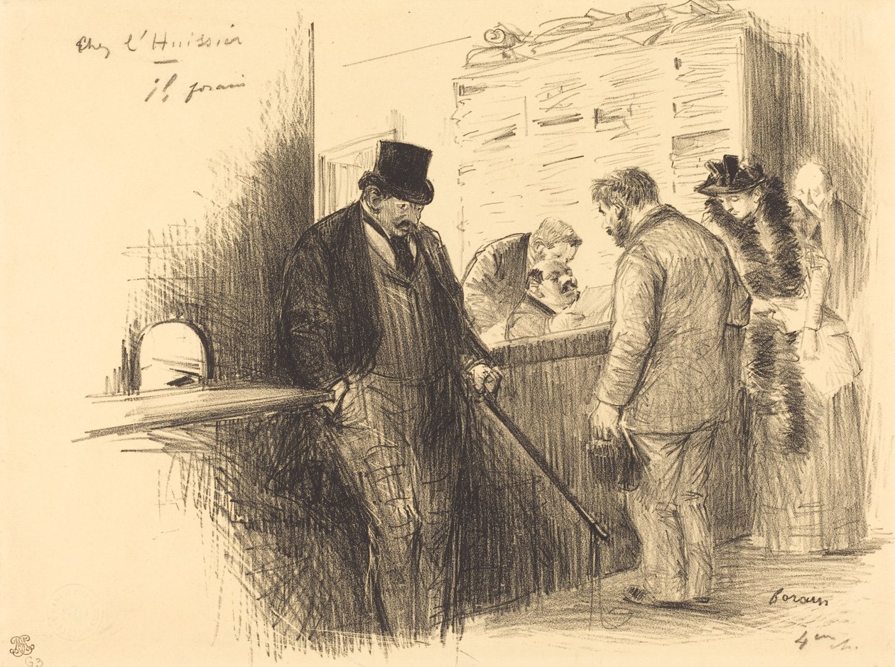 Hos Kronofogden av Jean Louis Forain
