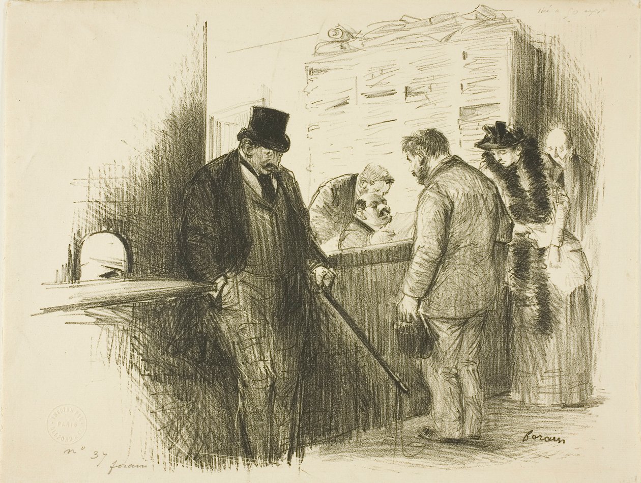 Hos kronofogden av Jean Louis Forain