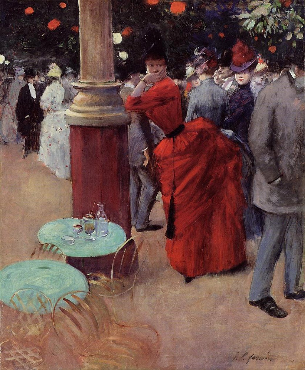 At the Public Garden, ca 1884 (olja på duk) av Jean Louis Forain
